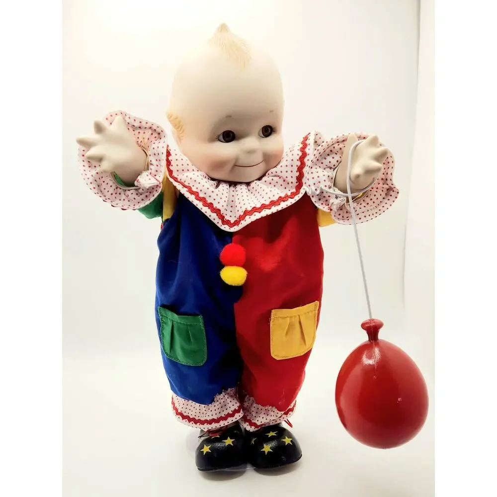 Danbury Mint Kewpie Bringing You Laughter Clown Doll 1997 Jesco 12” Box Balloon